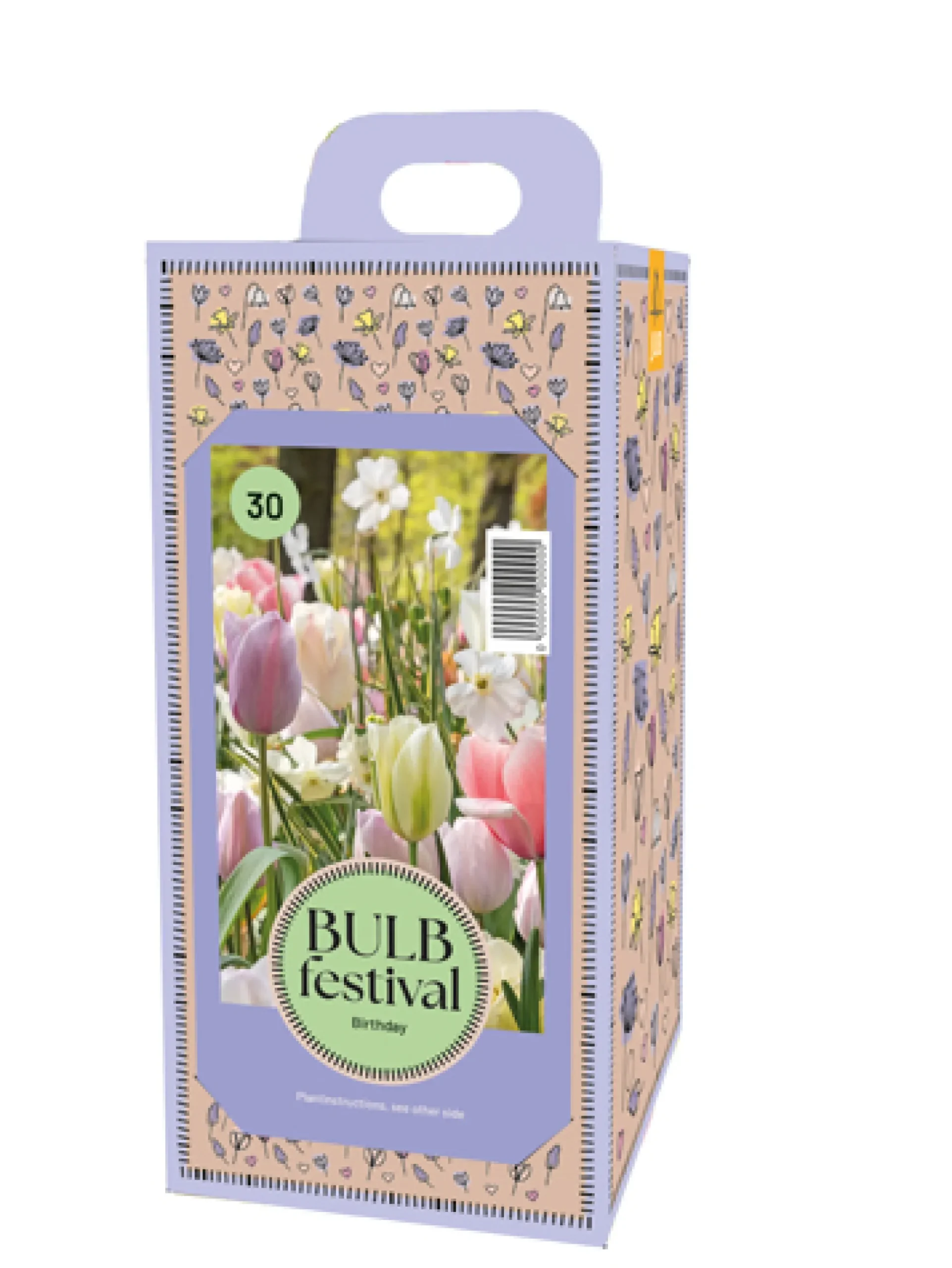 1 doos met 30 bollen bulb festival birthday
