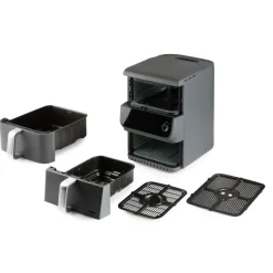 Airfryer double fry zone verticaal 3,5+6,5l