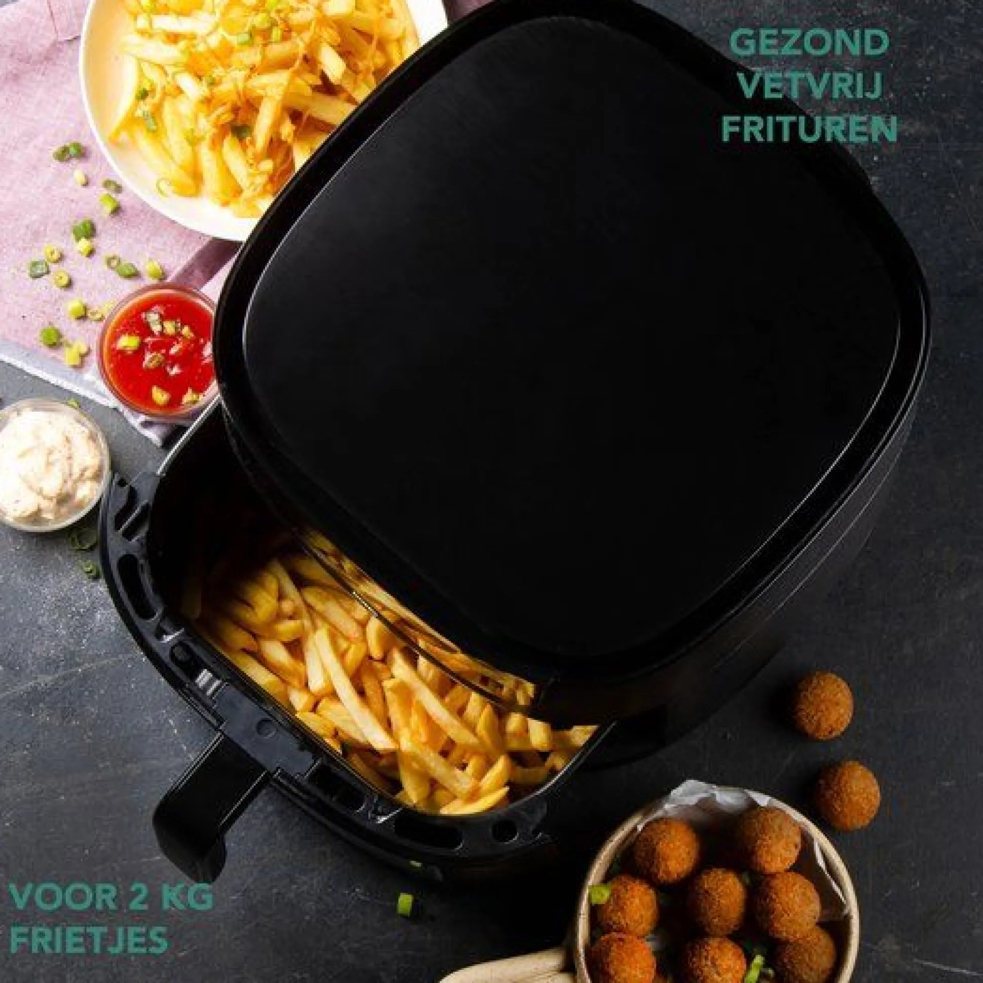 Airfryer met kijkvenster 8l
