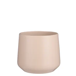 Amber pot rond licht roze mat - h18xd21cm