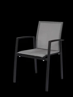 Armstoel Grant zilver grijs/charcoal