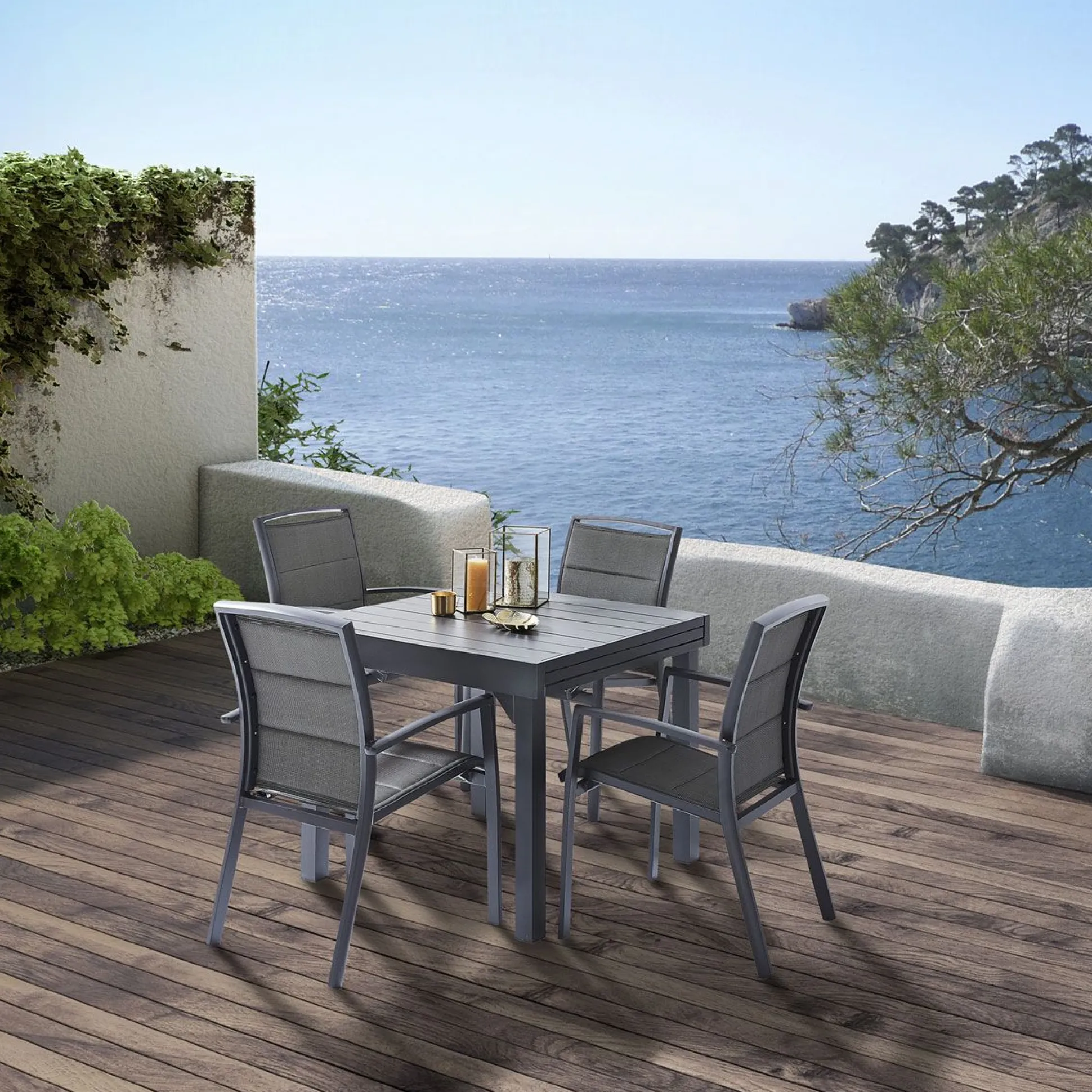 Armstoel Modulo grijs antraciet