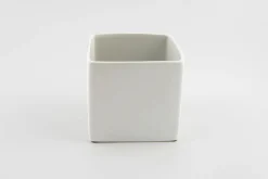 BLOEMPOT VIERKANT BASIC MINI Ø 11CM MAT WIT