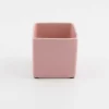 BLOEMPOT VIERKANT BASIC MINI Ø 7CM MAT ROZE