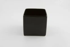 BLOEMPOT VIERKANT BASIC MINI Ø 7CM MAT ZWART