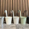Bloempot zink met haak 5 kleuren