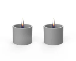 Breeze 8 keramiek - set van 2 kaarsen