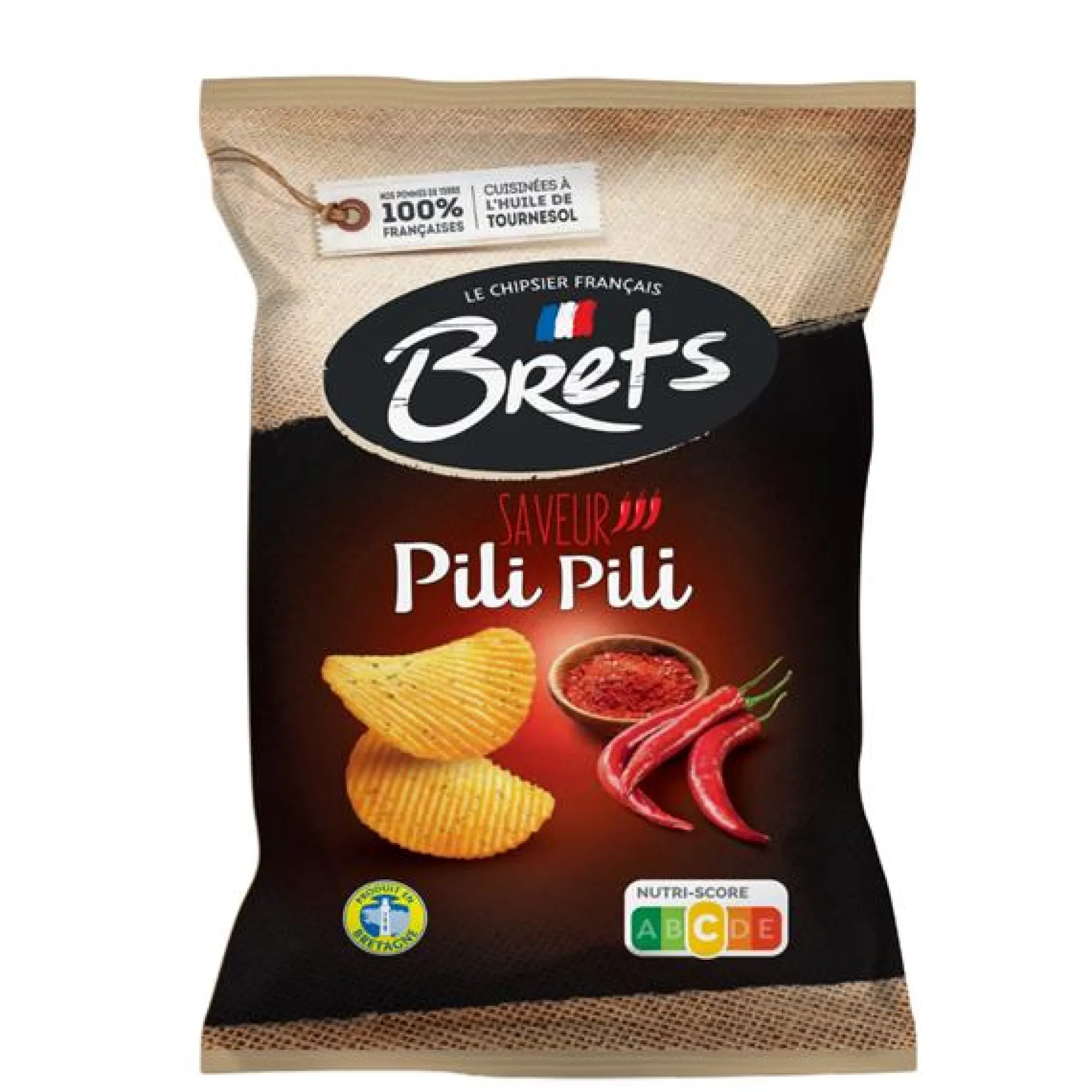 Brets chips met pili pili smaak