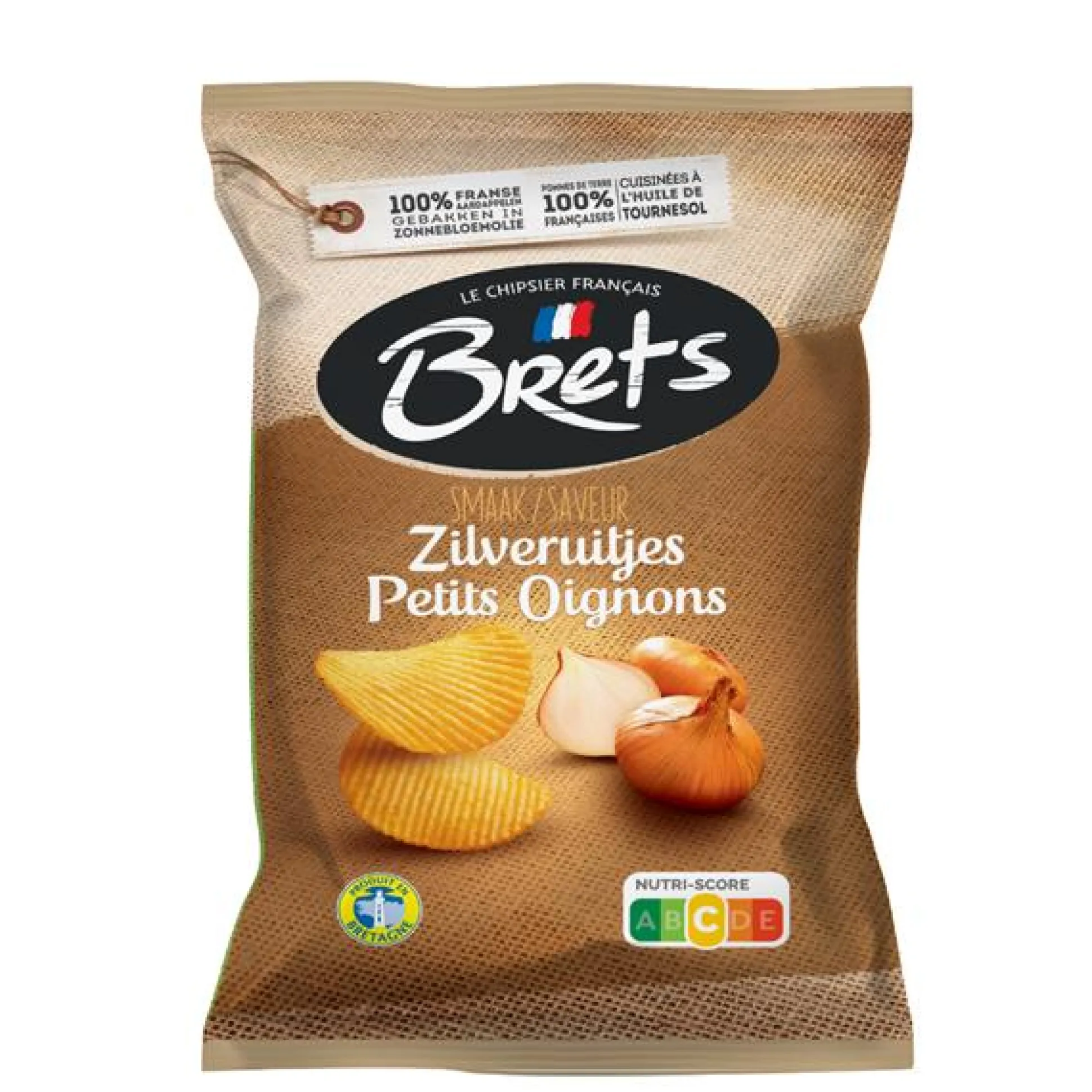 Brets chips met zilveruitjes smaak