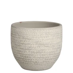 Carrie pot rond licht grijs - h14xd16cm