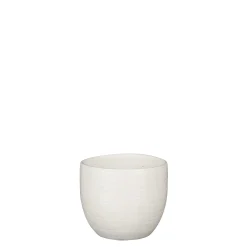 Carrie pot rond wit glaze - h12xd14cm