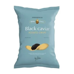 Chips black caviar