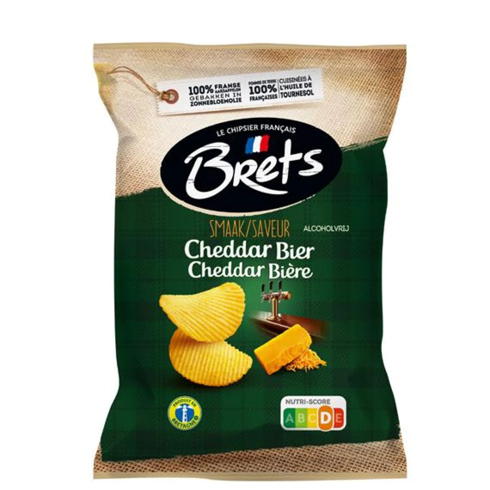 Chips met cheddar en bier smaak