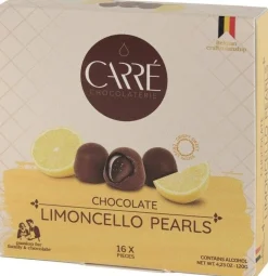Chocolate limoncello pearls
