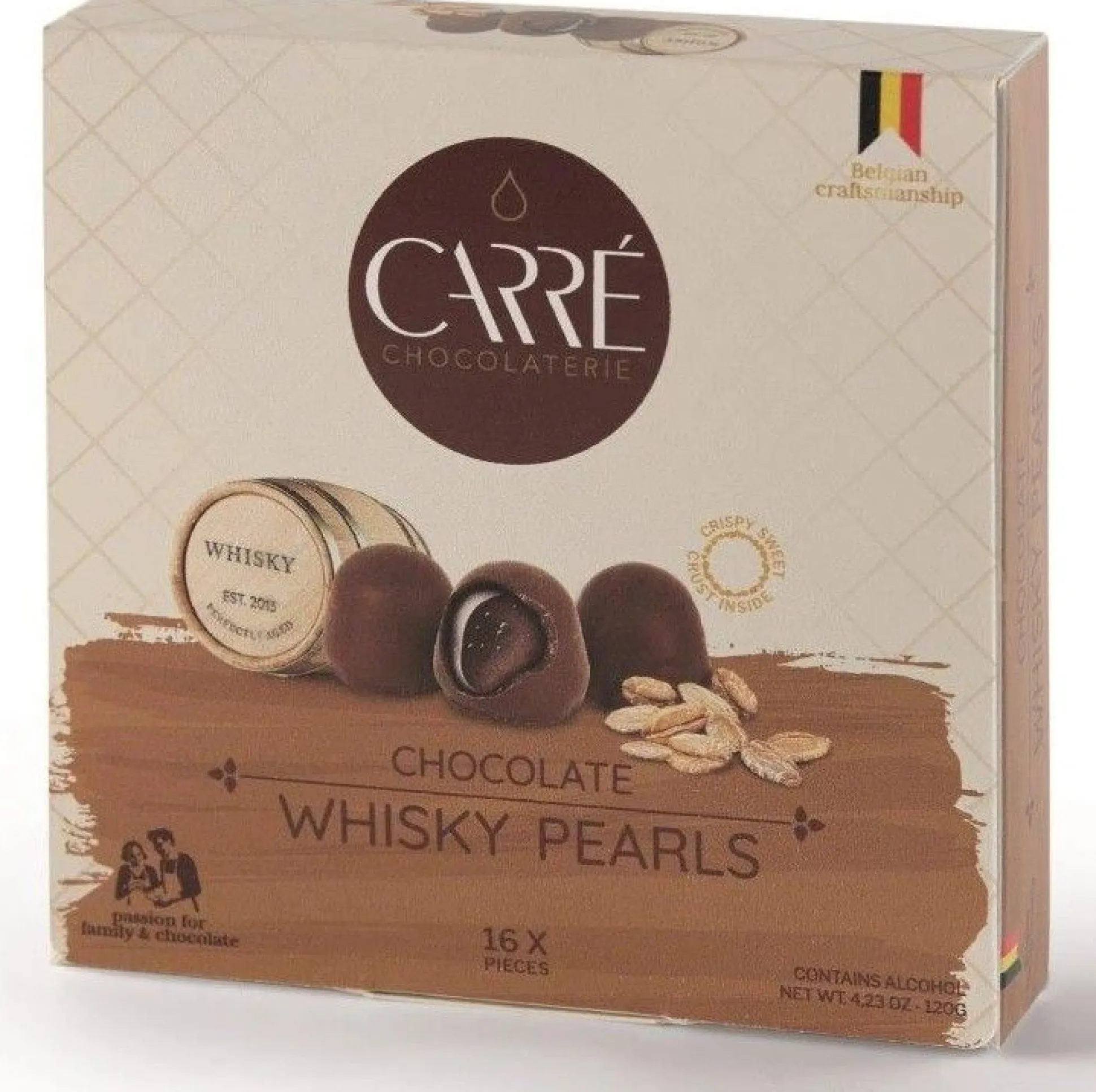 Chocolate whisky pearls