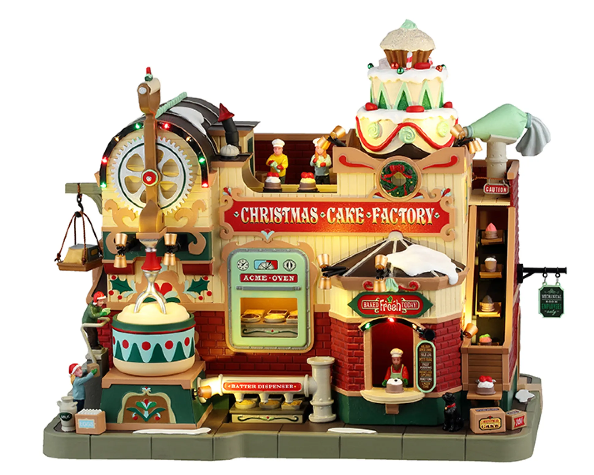 Christmas cake factory, with 4.5v adaptor