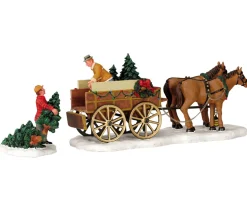Christmas tree wagon, set of 2