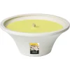 Citronellakaars in witte schaal - Lemon Breeze