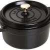 Cocotte rond 20 cm zwart
