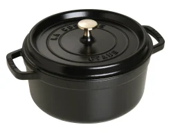 Cocotte rond 24 cm zwart