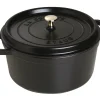 Cocotte rond 28 cm zwart
