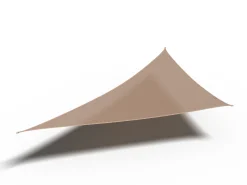 Coolfit schaduwdoek driehoek 90°, 570x400x400cm, zand