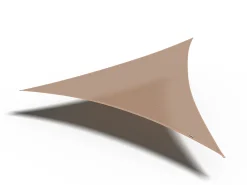 Coolfit schaduwdoek driehoek, 500x500x500cm, zand
