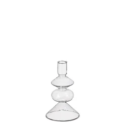 Costa kandelaar glas - h14,5xd9cm