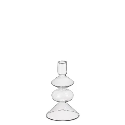 Costa kandelaar glas - h14,5xd9cm