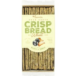 Crispbread met olijven & look (vegan) 130g