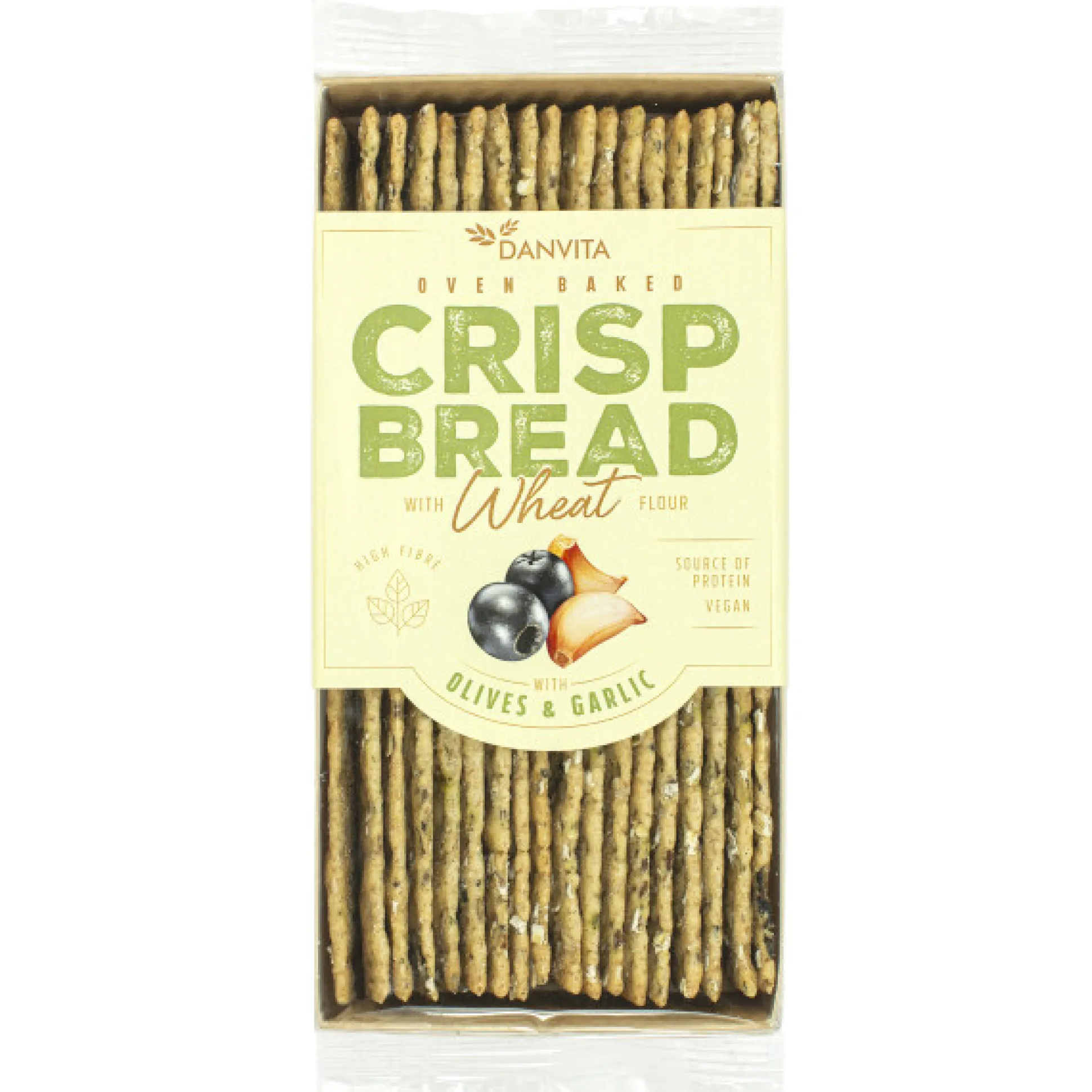 Crispbread met olijven & look (vegan) 130g