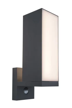 Cuba wandlamp met sensor donkergrijs led 14w