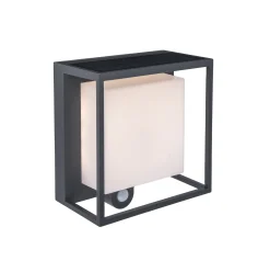 Curtis solar wandlamp donkergrijs led 3w