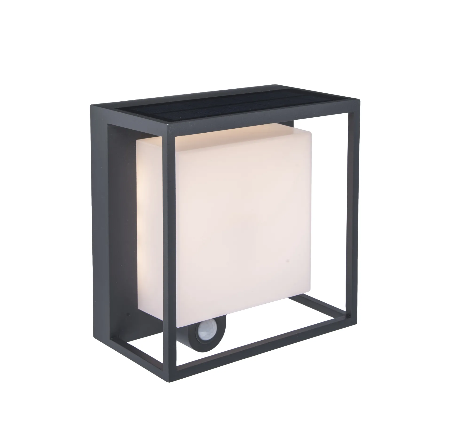 Curtis solar wandlamp donkergrijs led 3w