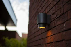 Cypres wandlamp donkergrijs gu10 max.7ww