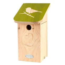 Diapositief pimpelmeesnestkast