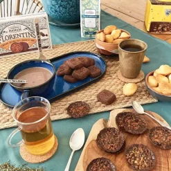 Donkere chocolade en karamel florentijn