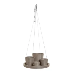 ECOPOTS HANG SAUCER 36CM TAUPE
