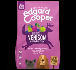 Edgard & cooper, hondenbrokken voor adult met hert & eend, 700g