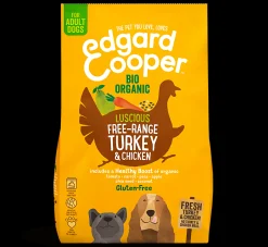Edgard & cooper, hondenbrokken voor adult kalkoen & kip, 7kg