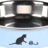 Eetpot kat kena blauw 11,5cm 160ml