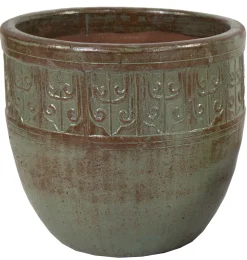 Egg pot geglazuurd d55h50