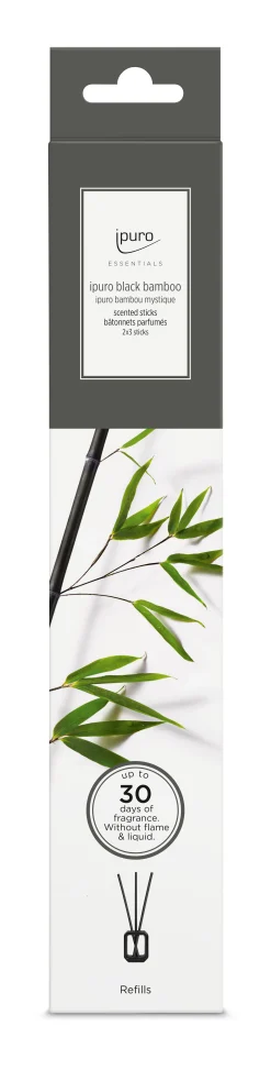 Essentials scented stick black bamboo 6st