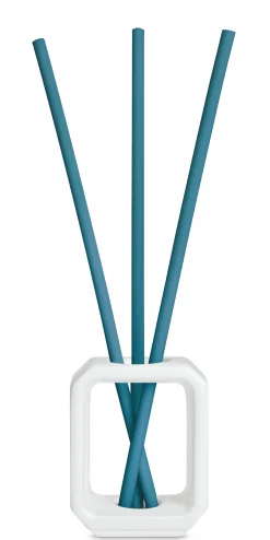 Essentials scented stick set white vaas + 3 sticks