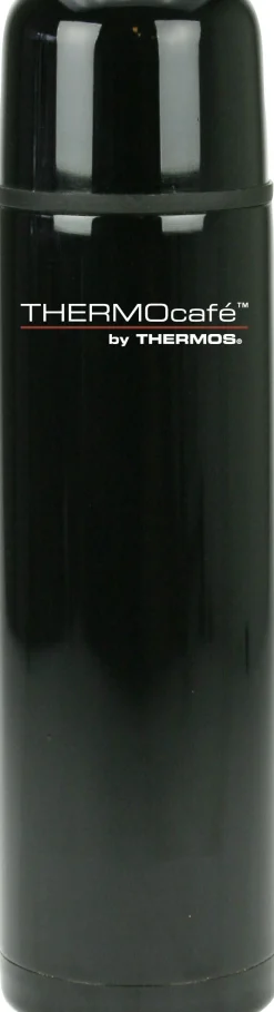 Everyday ss fles 1 l - zwart rubber