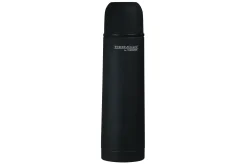 Everyday ss fles 0.5 l zwart rubber