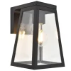 Fia solar wandlamp zwart e27 2ww