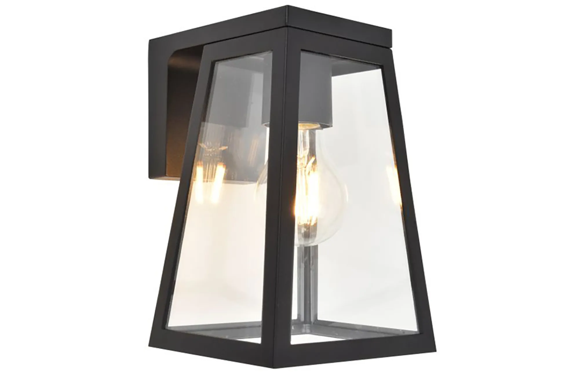 Fia solar wandlamp zwart e27 2ww