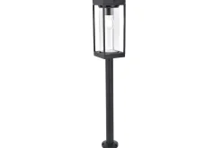 Flair solar bollard zwart e27 2.4ww