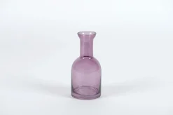 Flesvormige glazen vaas botelo purple